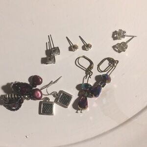 Six pairs of earrings